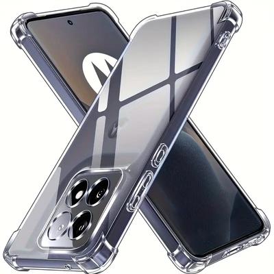 Толстый противоударный силиконовый чехол для телефона Motorola Edge 60 Fusion 50 Pro 40 Neo Moto G55 G75 G85 G84 G54 5G Защитный прозрачный чехол