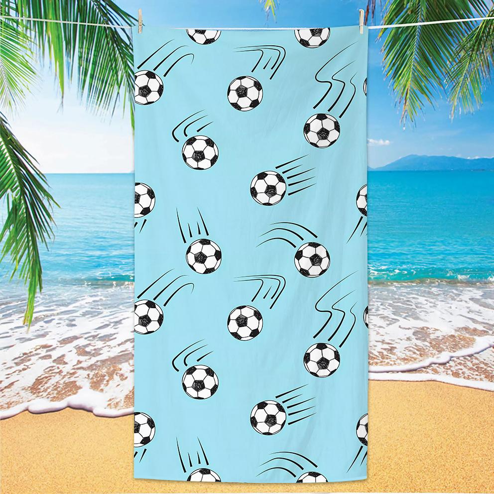New Football Beach Towel World Cup Theme Microfiber Beach Towel Adult Large Beach Towel
