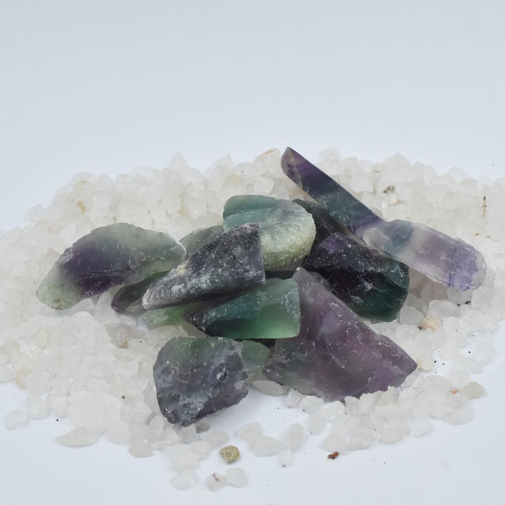 CERTIFIED 150 Ct Natural Fluorite Multicolor Lot Rough Uncut Loose Gemstone