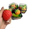 Schylling Needoh Groovy Fruit  3 Pack Set Squish Sensory Toy Squeeze Stress Relief Fidget Toy Travel Pocket Anti-Anxiety Gift