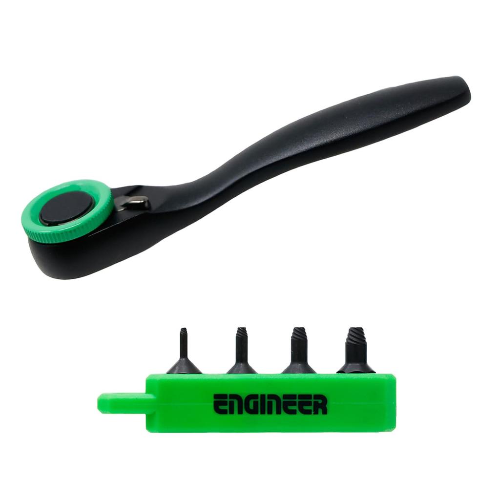 ENGINEER Engineer Ratchet Wrench Mini Screw Mole Extra Short & DZ-375