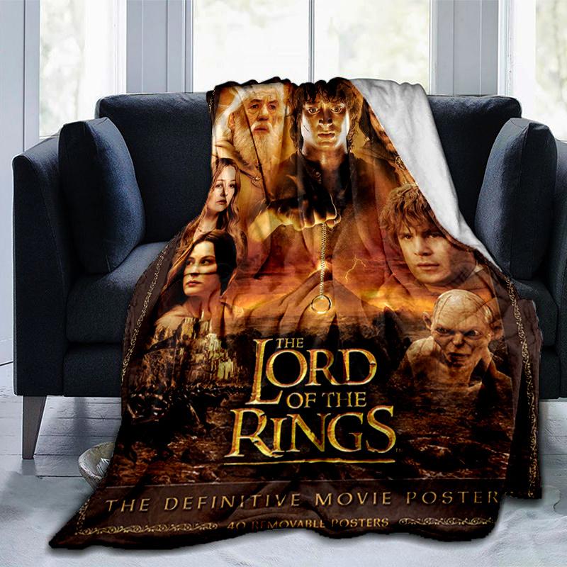 Lord of the Rings: Epic Fantasy Adventure Posters CollectionPrint Blanket, Soft Blanket For Sofa Office Bed And Travelling Daughter Birthday