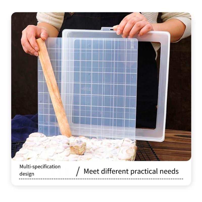 Пластиковая форма для нуги Форма для хрустящего нуга Сахарный резак Поднос для выпечки снежных тортов Пластина для выпечки нуги Кондитерский инструмент