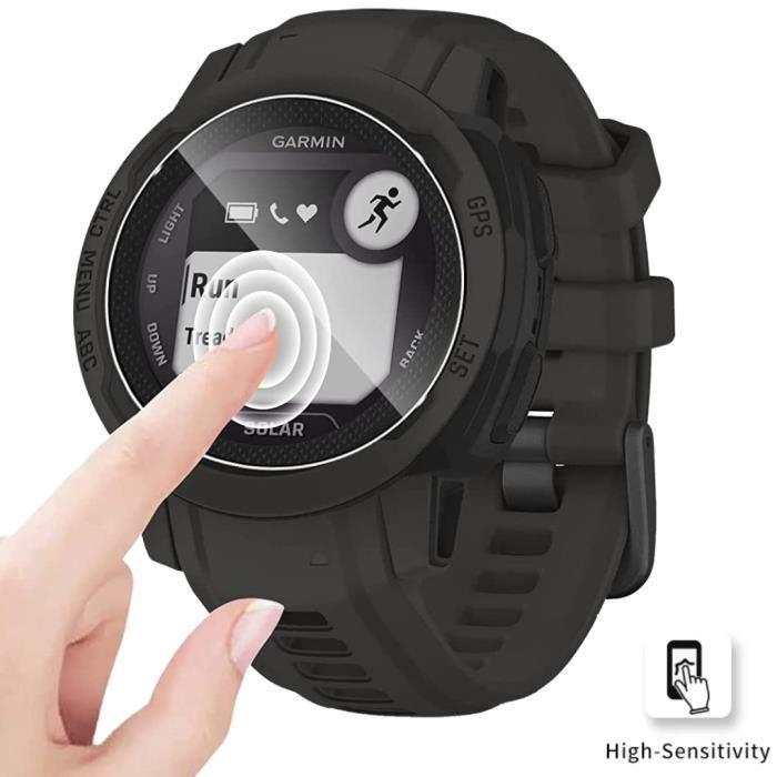 Закаленное стекло для Garmin Instinct 2 - Instinct 2 Solar [Набор из 2 штук] Защитная пленка для экрана часов против царапин Phonillico®