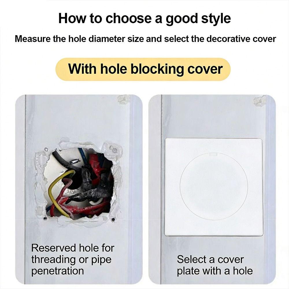 86Type Air-conditioning Dust Plug Plastic Hole Cap Portable Wall Hole Cover Furniture Hardware