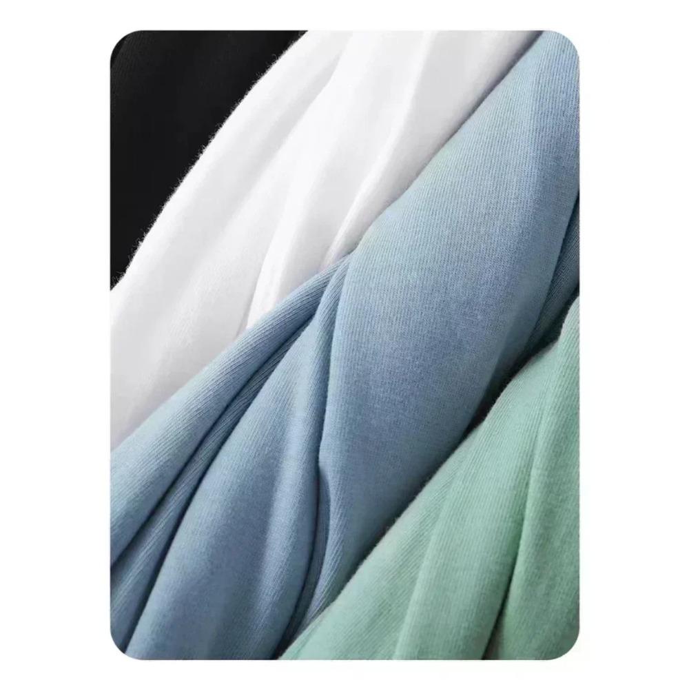 Men's Loose Oversized 100% Pure Cotton Anime T-shirt, Cartoon Pattern Printed T-shirt, Short Sleeved Shirt