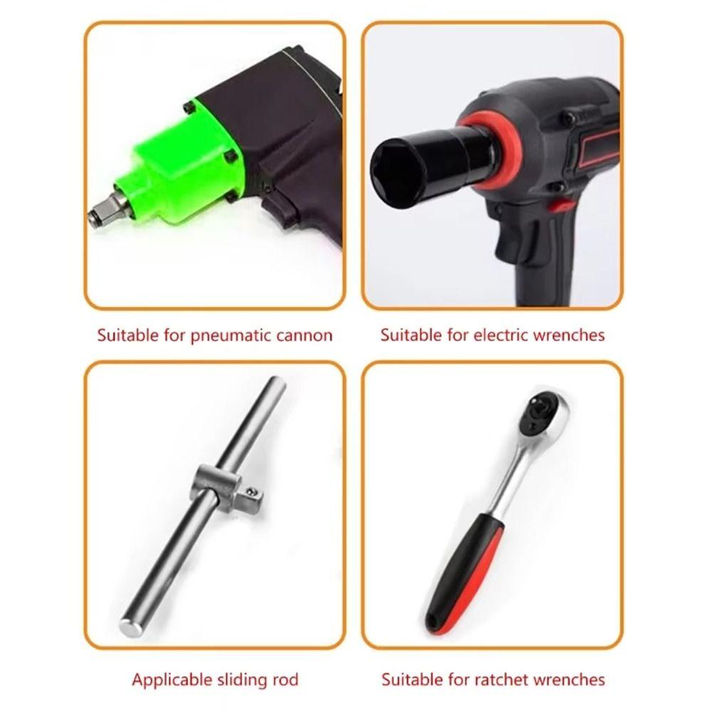 1 шт. метрический шестигранный шестигранный ключ с хвостовиком 1/2 дюйма длиной 80 мм