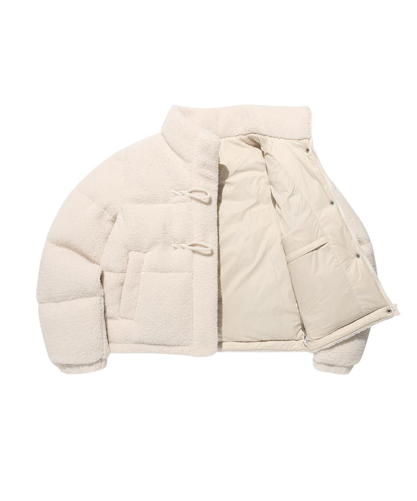 Wacky Willy Women'S Fleece Toggle Short Down Cream