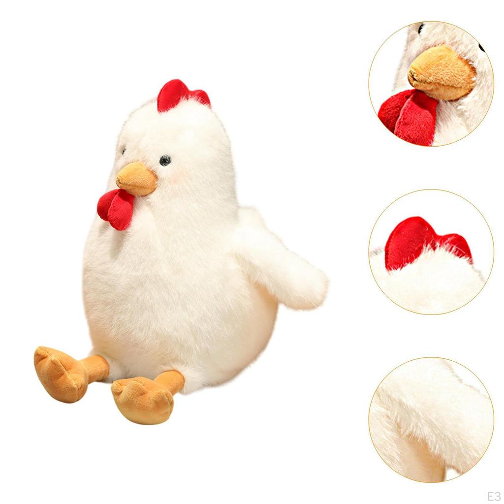 Игрушка-фигурка цыпленка, плюшевая кукла-животное, мягкая кукла-мультяшка