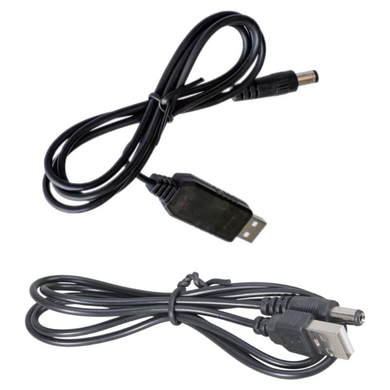 Функциональный повышающий преобразователь USB на DC5521 Кабель питания 5 В на 9 В/12 В для DIY-проектов Сетевых устройств