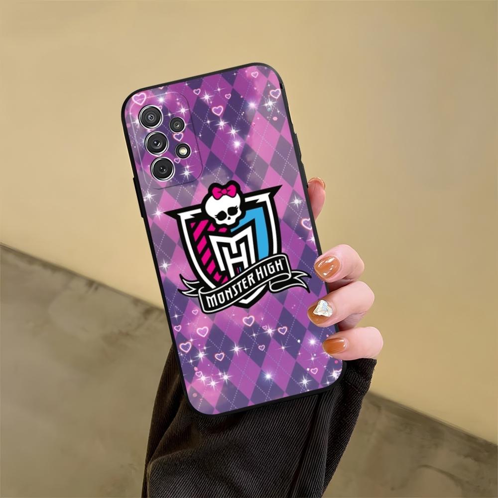 M-MonsterS Cartoon High Phone Case For Samsung S24 S25 S20 S26 S21 S22 S23 Ultra Fe Plus A05 A06 A16 A26 A36 A56 Cover