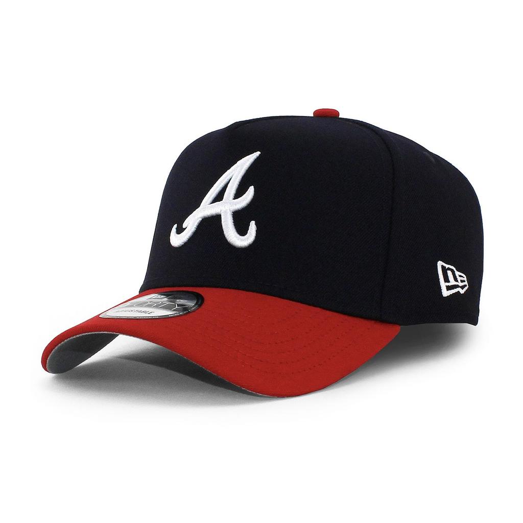 Кепка New Era 9FORTY SNAPBACK 940 MLB NFL NBA MLS Снэпбек Бесплатная Atlanta Braves A-FRAME A-FRAME (JP, Алфавит, Размер, (Темно-синий/красный)) [Использовал]
