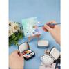 Empty Watercolor Palette, Mini Tin Box Painting Palette With 12 Plastic Slots, Suitable For Travel Watercolor Palette, Acrylic And Oil Painting