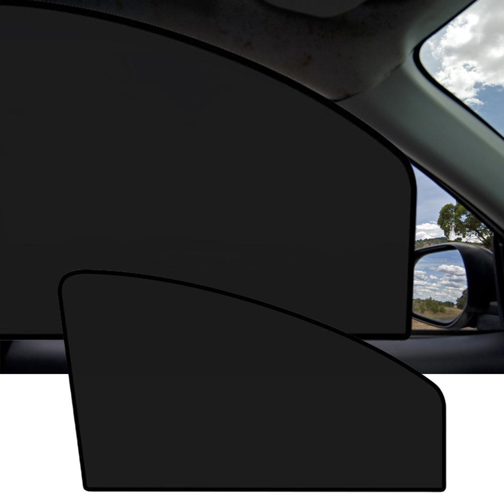 2Pcs UV Protection Car Curtain Car Sunshade Curtains Summer Protection Magnetic Window Curtain Cover Front Rear Auto Accessories