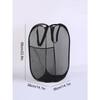 Large Capacity Foldable Dirty Clothes Basket Mesh Bathroom Storage Bucket Portable Organizer for Laundry
