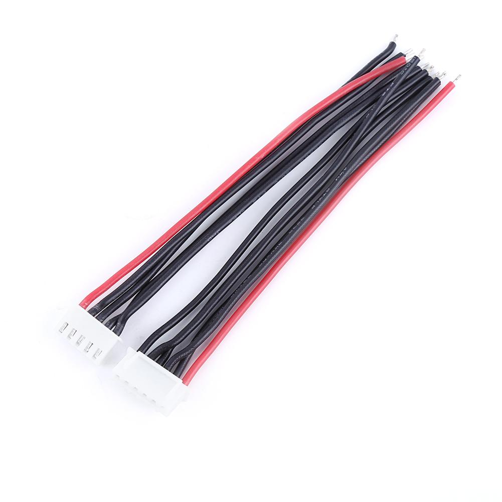 10pcs 10cm 22AWG 2-6S Balance Charger Connector Silicone Cable Adapter Plug