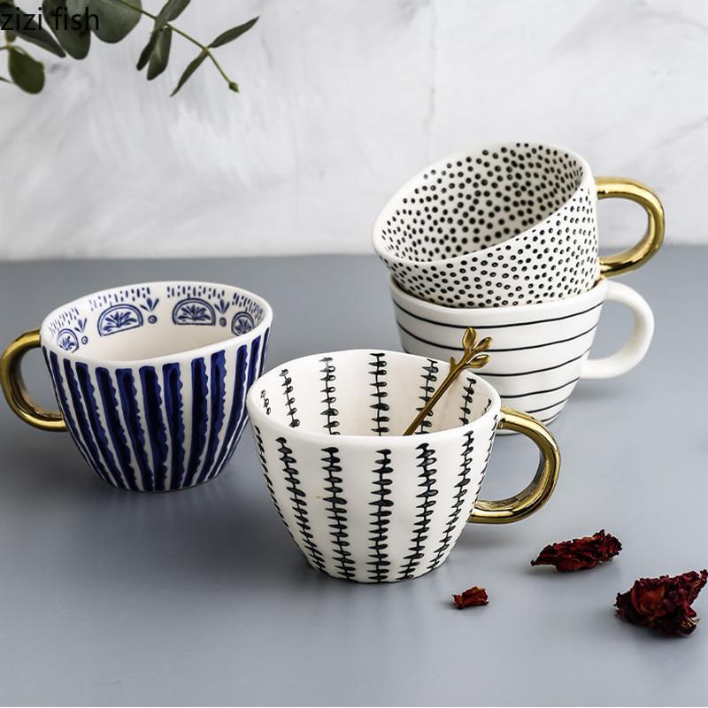 330 мл керамическая кружка с ручкой кофейная чашка послеобеденный чай чашка для молока чайные чашки молочная кружка кофейные кружки посуда для напитков чайная чашка чашки для воды
