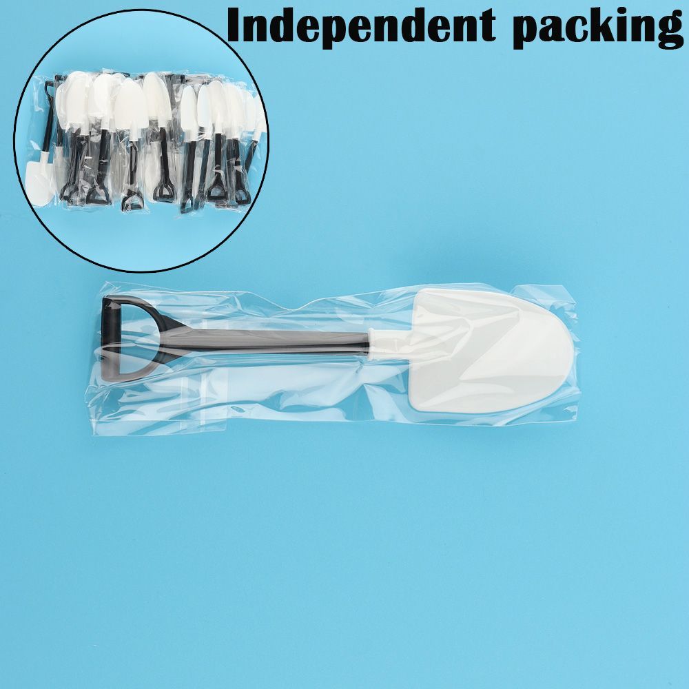 100 Pcs/lot Garden Disposable Party Cutlery Shovel Shape Cake Scoop Dessert Stick Ice Cream Spoon