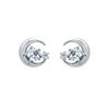 [Ost] Simulant Diamond 0.3Ct Moonlight Cubic Silver Earrings_Ots121902D