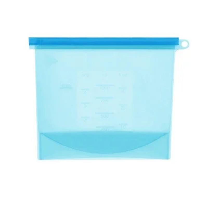 Silicone Bags Reusable Silicone Food Bag Airtight Seal Food Preservation Bag Food Grade for Vegetable, Liquid, Snack, Meat
