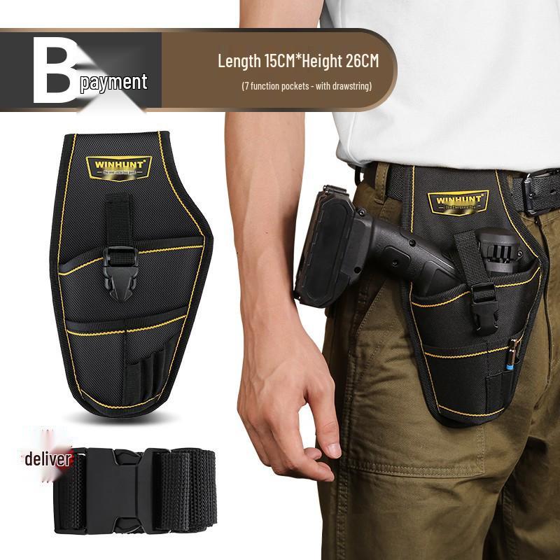 Прочный пояс для инструментов электрика: Многофункциональная поясная сумка из холста для портативного хранения