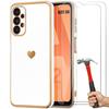 Case - BOOLING - for Samsung Galxy A32 5G - Heart Pattern - Silicone TPU - Scratches and Shocks