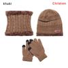 Mens Girl Knitted Winter Warm Neck Warmer Beanie Hat Hat Scarf Gloves Set And Neck Scarf
