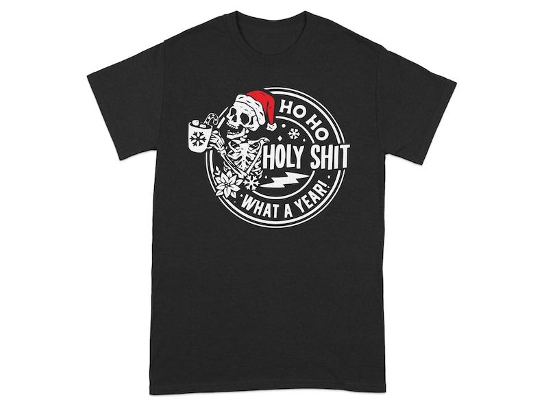 New 100 cotton highdefinition inkjetprinted pattern comfortable shortsleeved shirt Graphic Tee Humorous Christmas Shirt