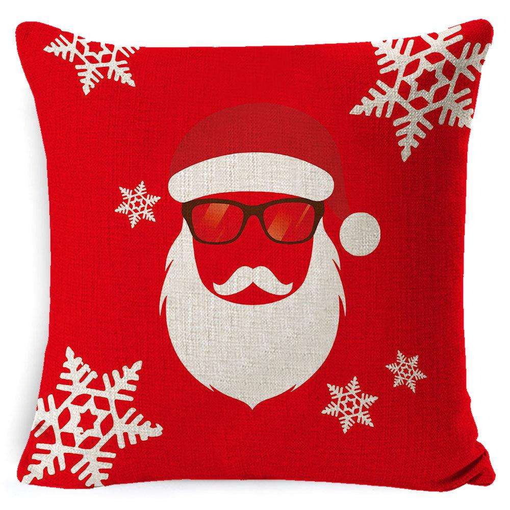 Christmas Pillow Case Christmas Light Luxury High-end Pillow Family Bed Pillow Case Home Cushion Bed Pillow