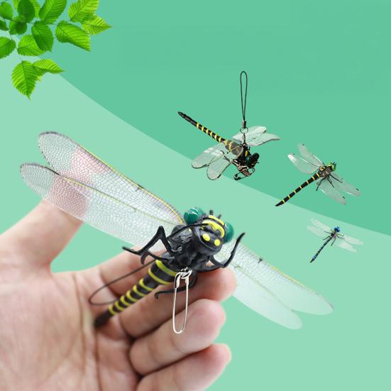1/5/10Pcs Fake Dragonfly Decoration Weather-resistant Fly Repellent Simulated Dragonfly Model Indoor Outdoor Garden 3D Dragonfly Ornament