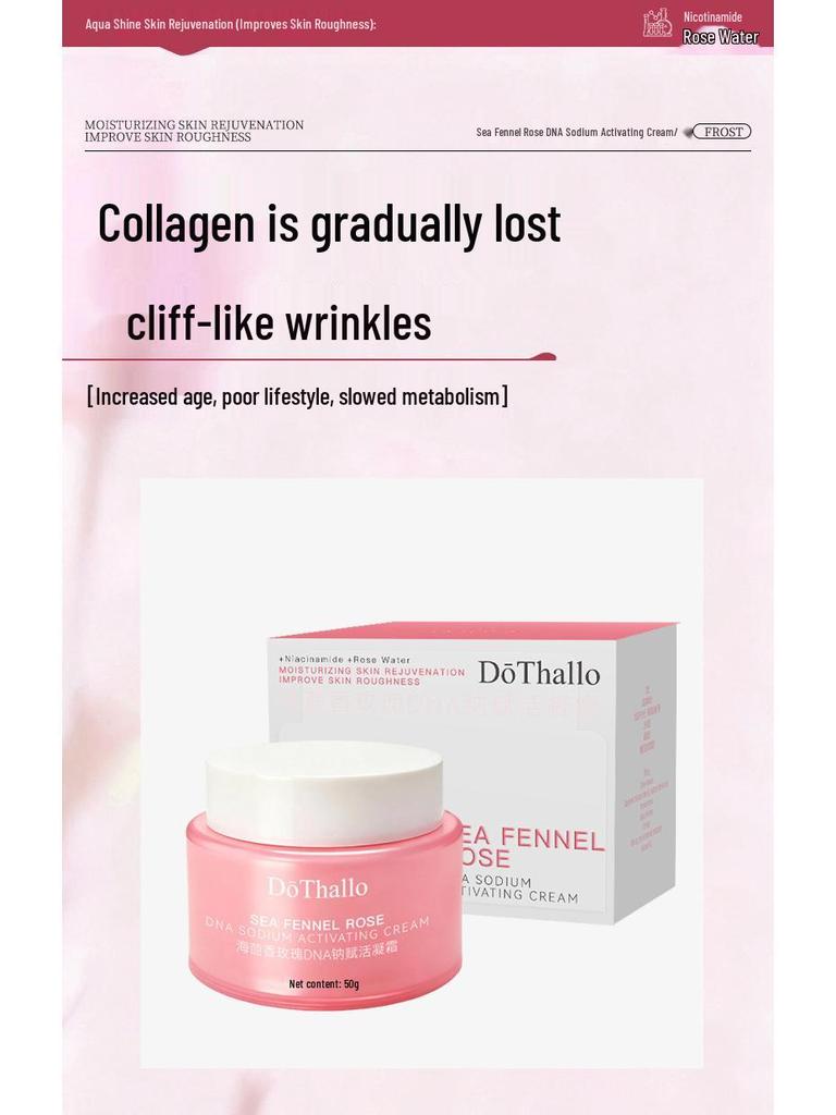 Oulan Sea Fennel Rose DNA Увлажняющий Гель-Крем против Морщин