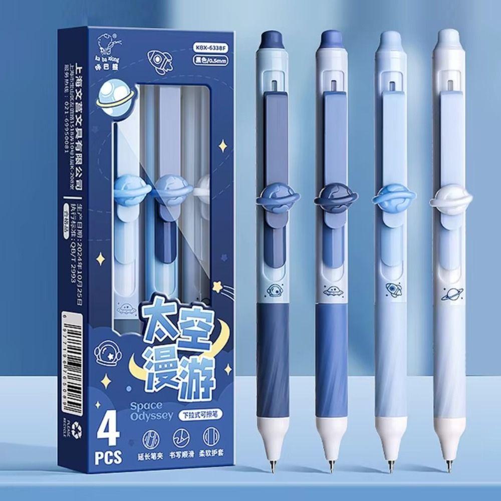 4pcs Cute Erasable Gel Pen INS Neutral Pen Creative Erasable Pens Writing Supplies