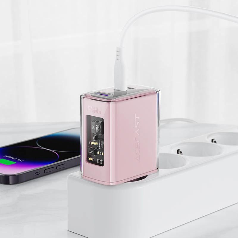 Acefast Ładowarka Gan 65W 3 Porty (1Xusb, 2Xusb C) Zielona (A45)
