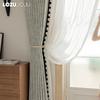 1PC LOZUJOJU 70-80% Shading Degree Jacquard Shading Texture Curtain Lace Curtain for Bedroom Living Room Window Decoration Home Decor