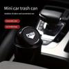 Car Cup Type Garbage Bin, Multifunctional Waterproof with Top Cover Cup Holder Storage Bin, Car Plastic Armrest Box Storage Bin