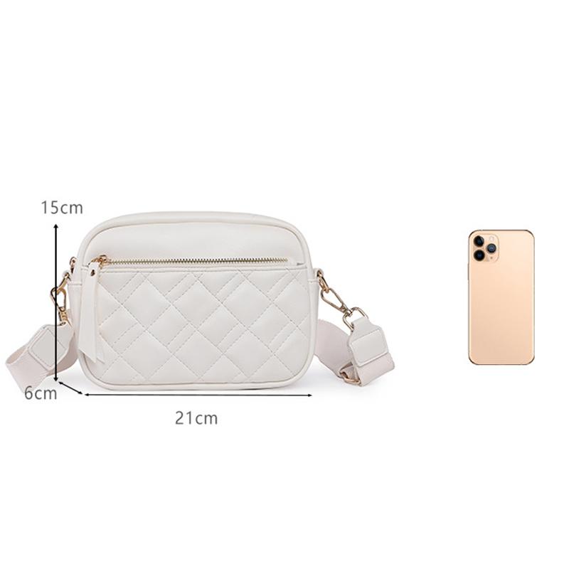 Women Bags Small Handbags Purse Plaid Design Crossbody Bag Casual Shoulder Bag Square Zipper Bag For Ladies KTY