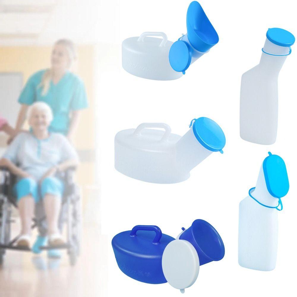 with Seal Lid Mobile Urinal Toilet 1000ml Urinal Potty Portable Urinal Pee Bottle  Hospital Patient