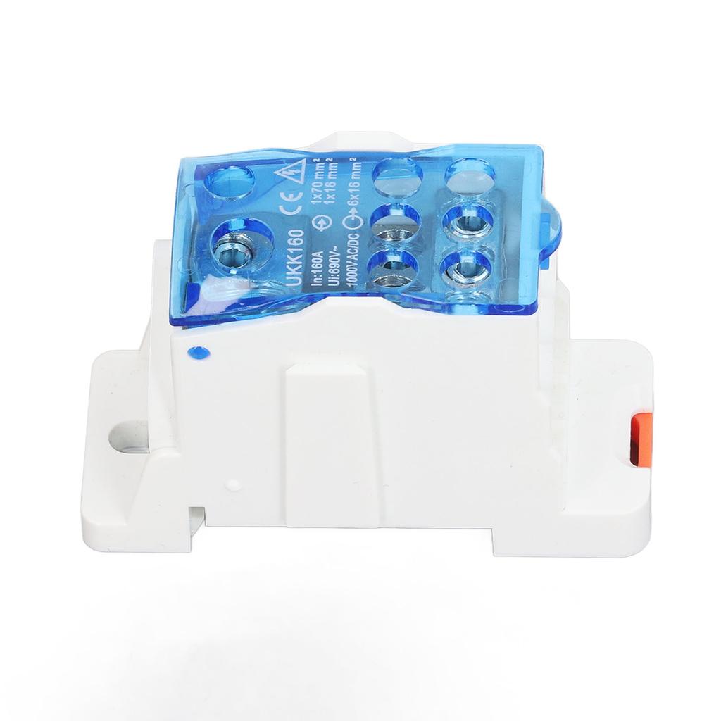 Клеммная коробка UKK160 для монтажа на DIN-рейку, однополюсная, электрическая распределительная коробка для проводов