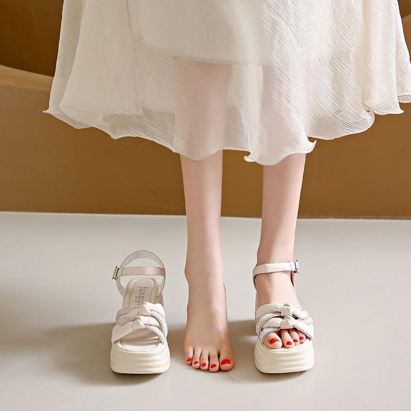 Модные женские босоножки на высоком каблуке с дышащей сеткой и сетчатым блоком высотой 9 см, женские летние туфли на толстой платформе для офиса, модель