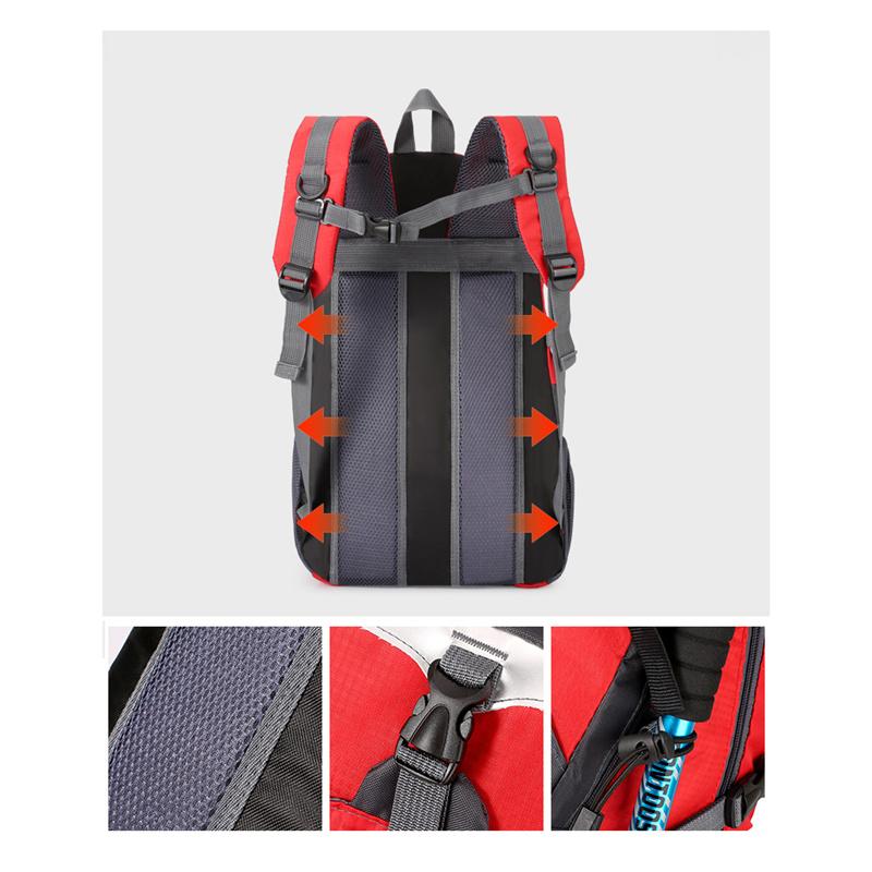 40L Large Capacity Ultralight Hiking Bag Outdoor Waterproof Casual Travel Multi-functional Sports Backpack