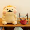 Plush Crown Bear Cushion Cartoon Toy Cute Stuffed Doll Decoration Kids Gift
