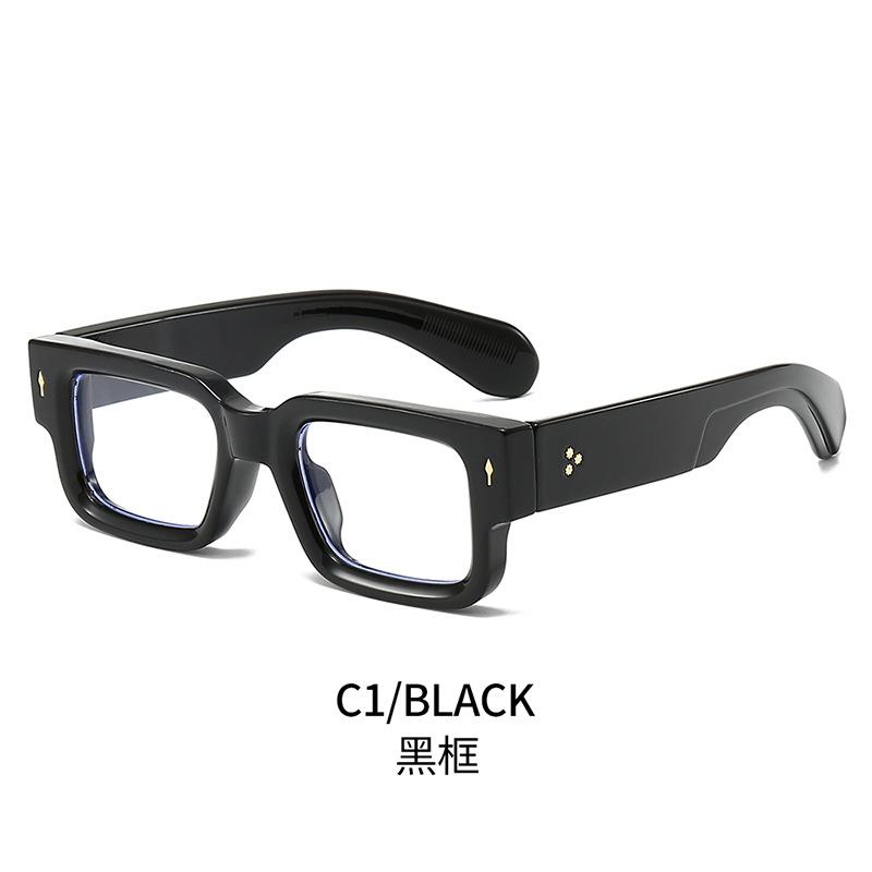 Винтажные прямоугольные мужские пресбиопические очки люксовый бренд толстая оправа анти-синий луч квадратные очки для чтения мужчины женщины 1.0 2.0