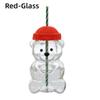 Transparent Glass Cup with Straw 2025 Teddy Bear Glass Cup Cute Bear Straw Cup  Parties