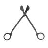Candle Wick Trimmer Rounded Head Black Stainless Steel Wick Clipper Cutter Scissors for Even