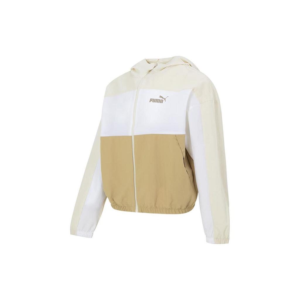 Puma Дышащая повседневная ветровка с принтом логотипа, женские куртки цвета хаки 678351-87