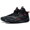 Li Ning Anti-5 удобные модные нескользящие износостойкие баскетбольные кроссовки средней высоты мужские кроссовки черные ABFT025-2