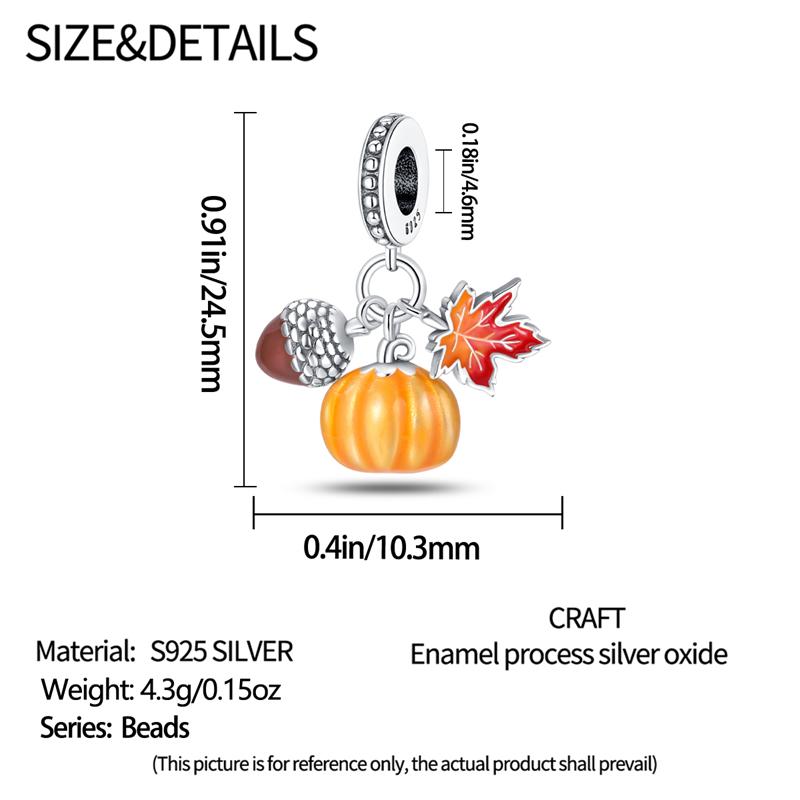 New In Original Charms Copper Party-Themed Food Models Charms Beads Fit 3Mm Original Bracelets Womens Diy Fine Jewelry Gifts