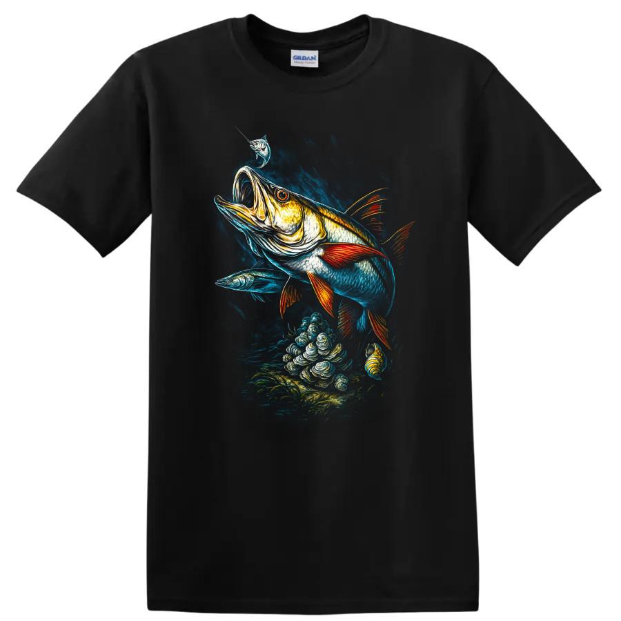 Fish T Shirt Swimming Fish Underwater Scene Fishing Adventure Tee