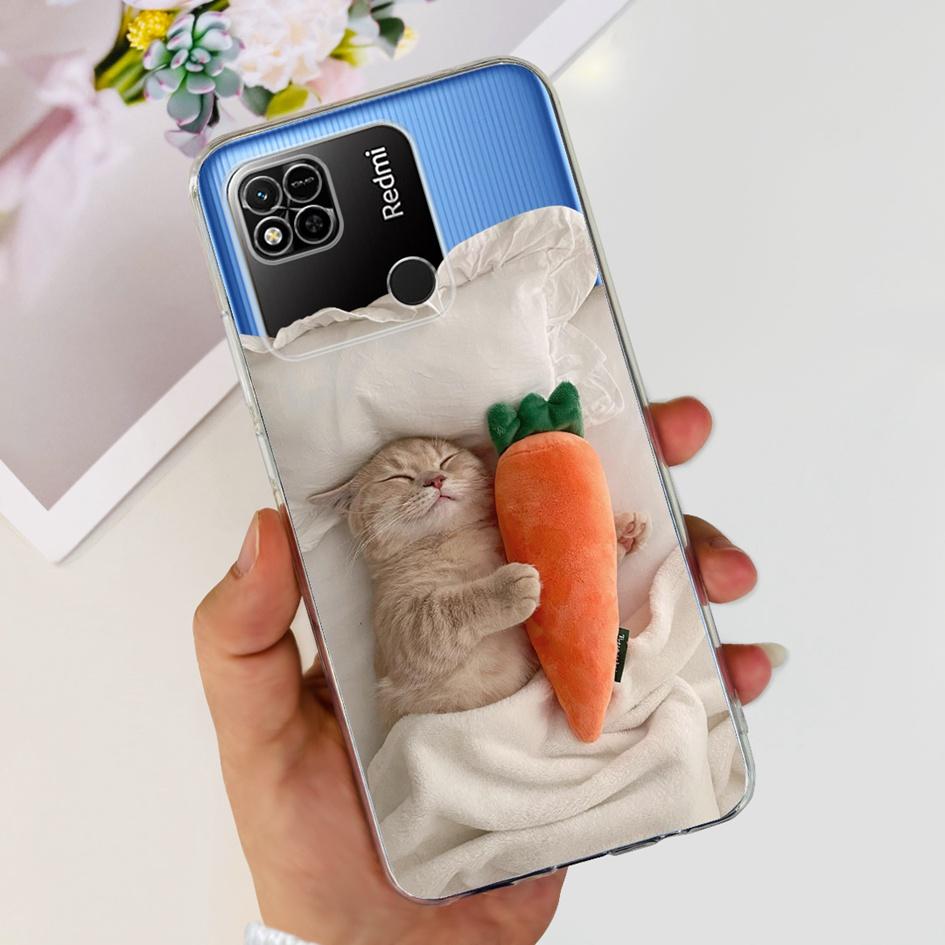 For Xiaomi Redmi 10A Case New Fashion Flower Butterfly Transparent Silicone Cover For Xiomi Redmi 10A Funda Redmi10a 10 A Bumper