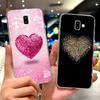 Чехол для Samsung Galaxy J6 Plus SM-J610F Милый Модный Чехол с Рисунком Сердечко Мягкий Силиконовый Чехол для Samsung J6 J600F J6+ Корпус